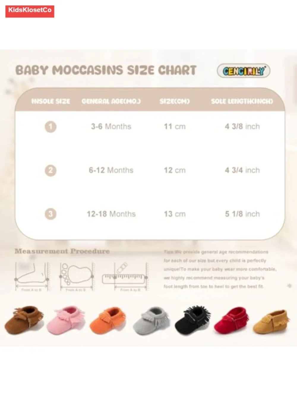 Infant Baby Fringe Mocc Boys Girls Tassel Crib Shoes